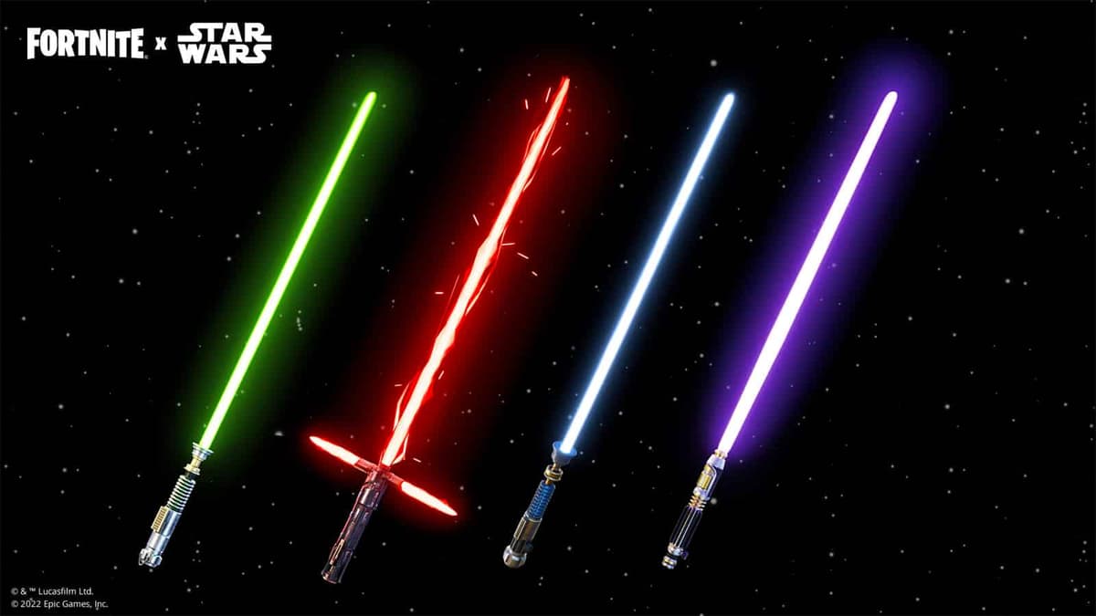 Lightsabers in Fortnite Chapter 3