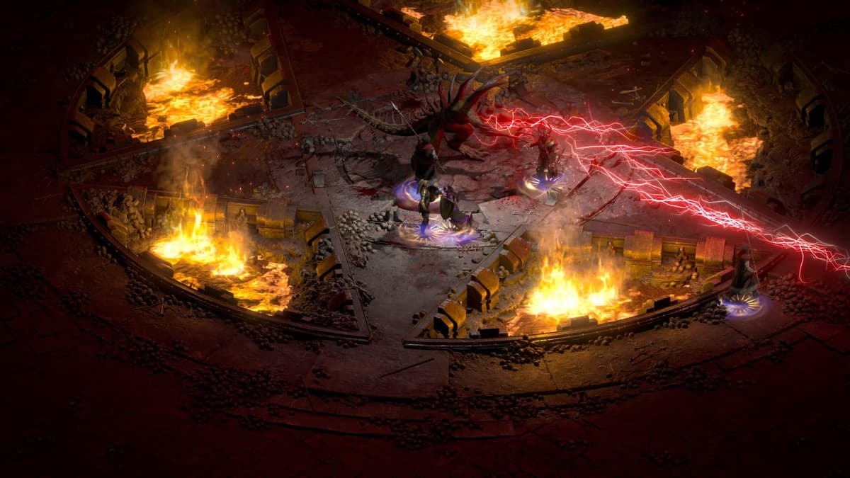 diablo 2 resurrected d2r players fight diablo boss