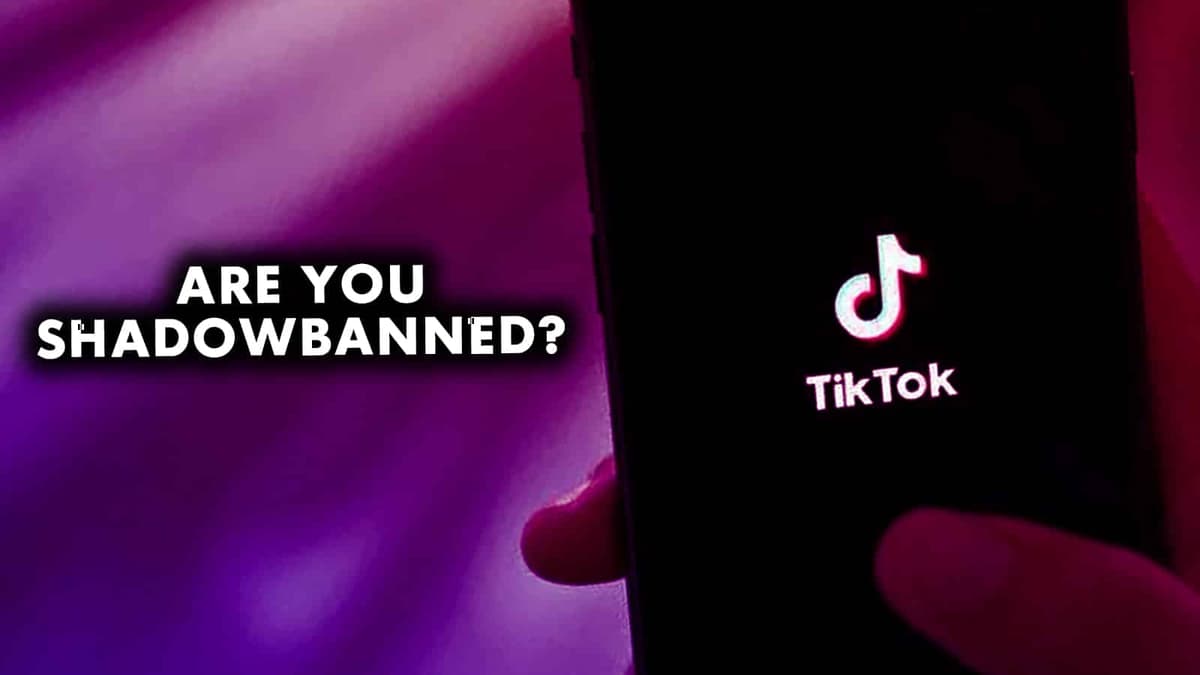 an image of a tiktok shadowban