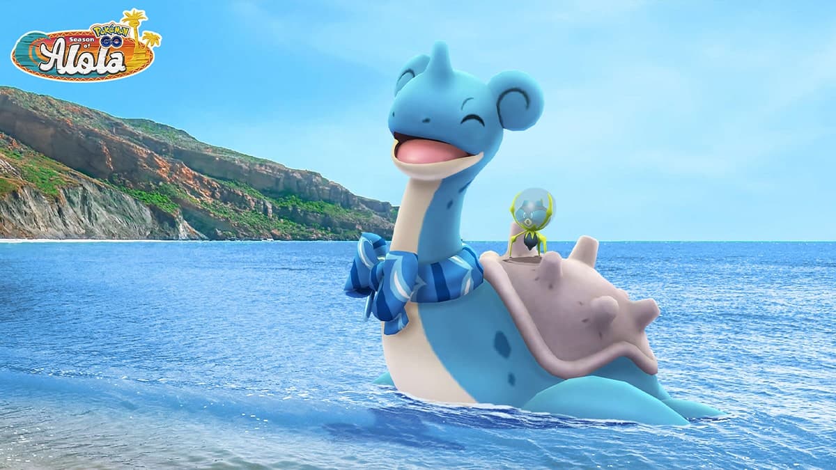 pokemon go lapras wearing a scarf