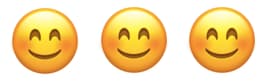 Smiley face emoji