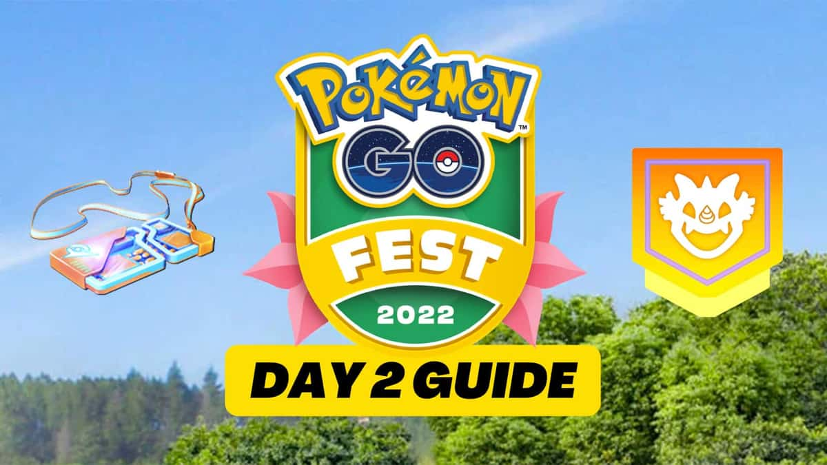 A poster for Pokemon Go Fest 2022 Day 2