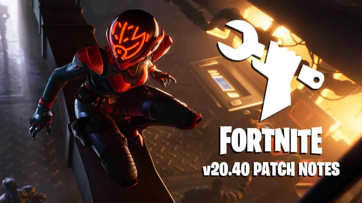 A screenshot from Fortnite ahead of the update 20.40