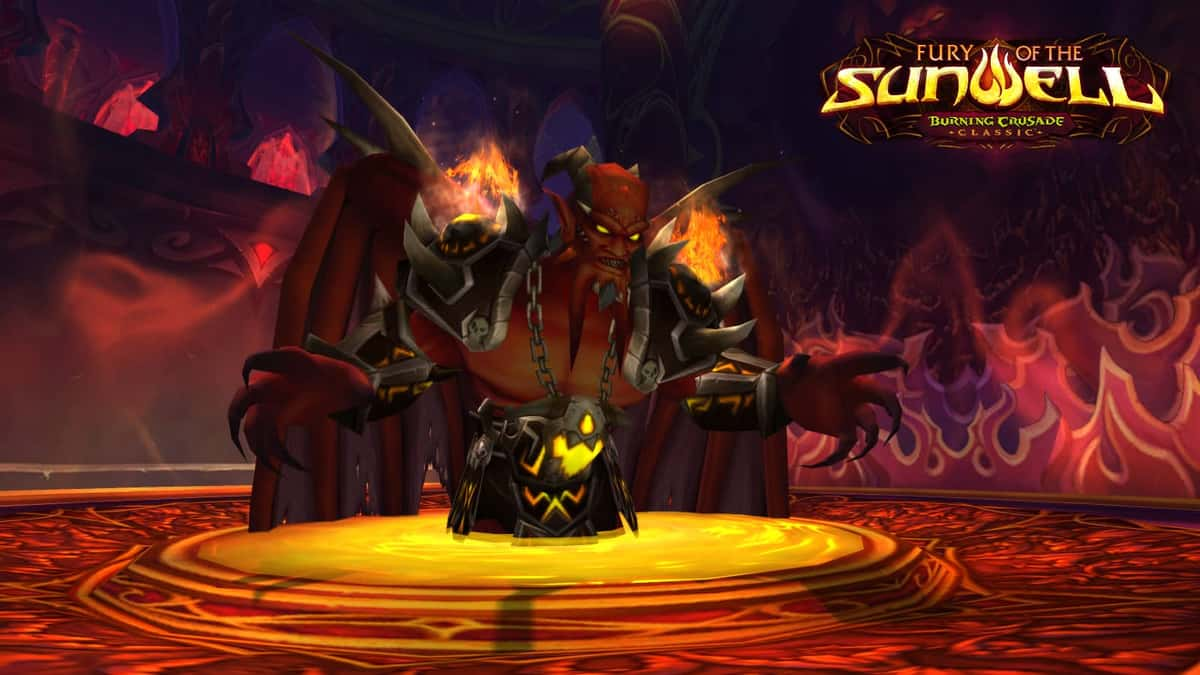 world of warcraft wow tbc classic burning crusade sunwell plateau raid boss Kil'jaeden