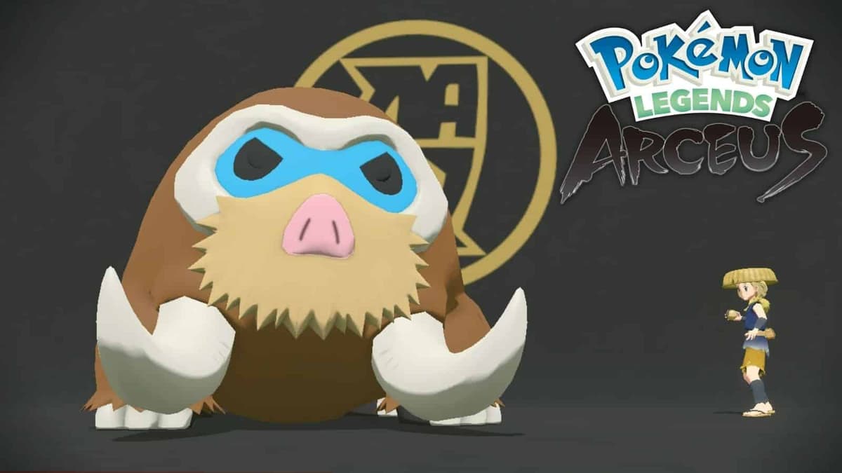 Pokemon legends arceus sleeping mamoswine with trainer thumbnail