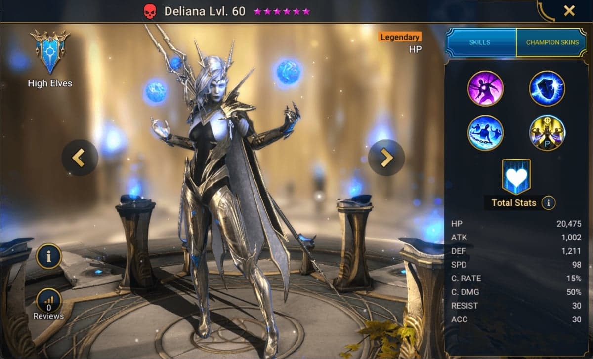 splash art for Deliana in Raid Shadow Legends