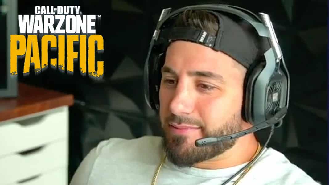 NICKMERCS streaming next to WZ Pacific logo