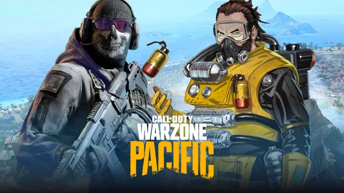 apex legends character on warzone map