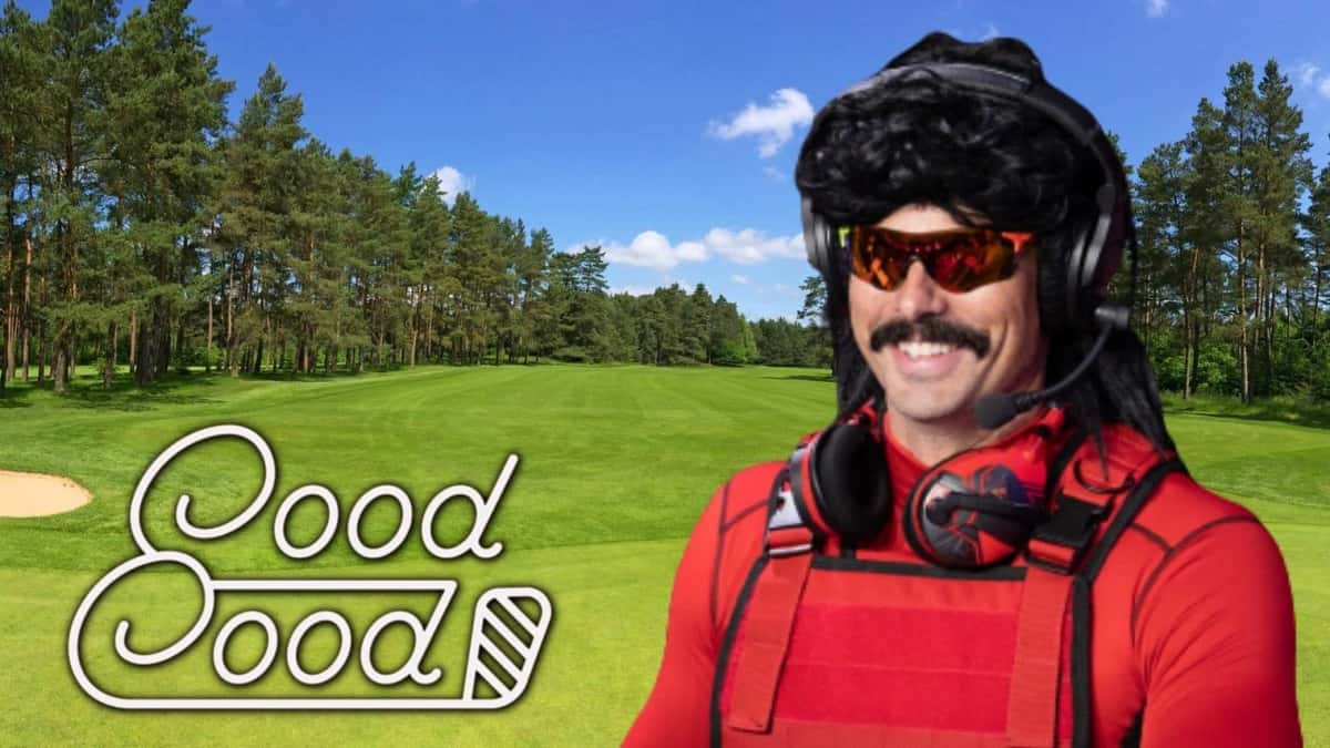 dr disrespect with goodgood logo