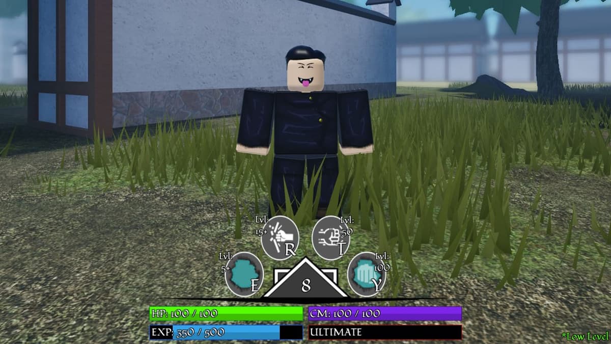 A character from Rojutsu Blox Roblox