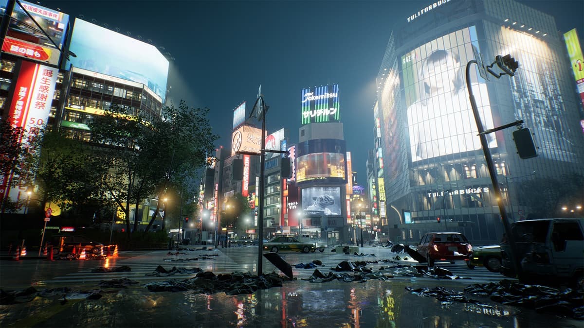 Shibuya Crossing in Ghostwire Tokyo