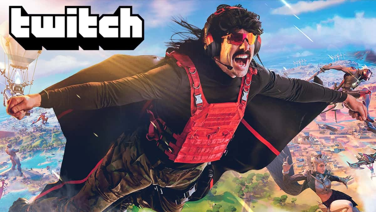 Dr Disrespect in fortnite event