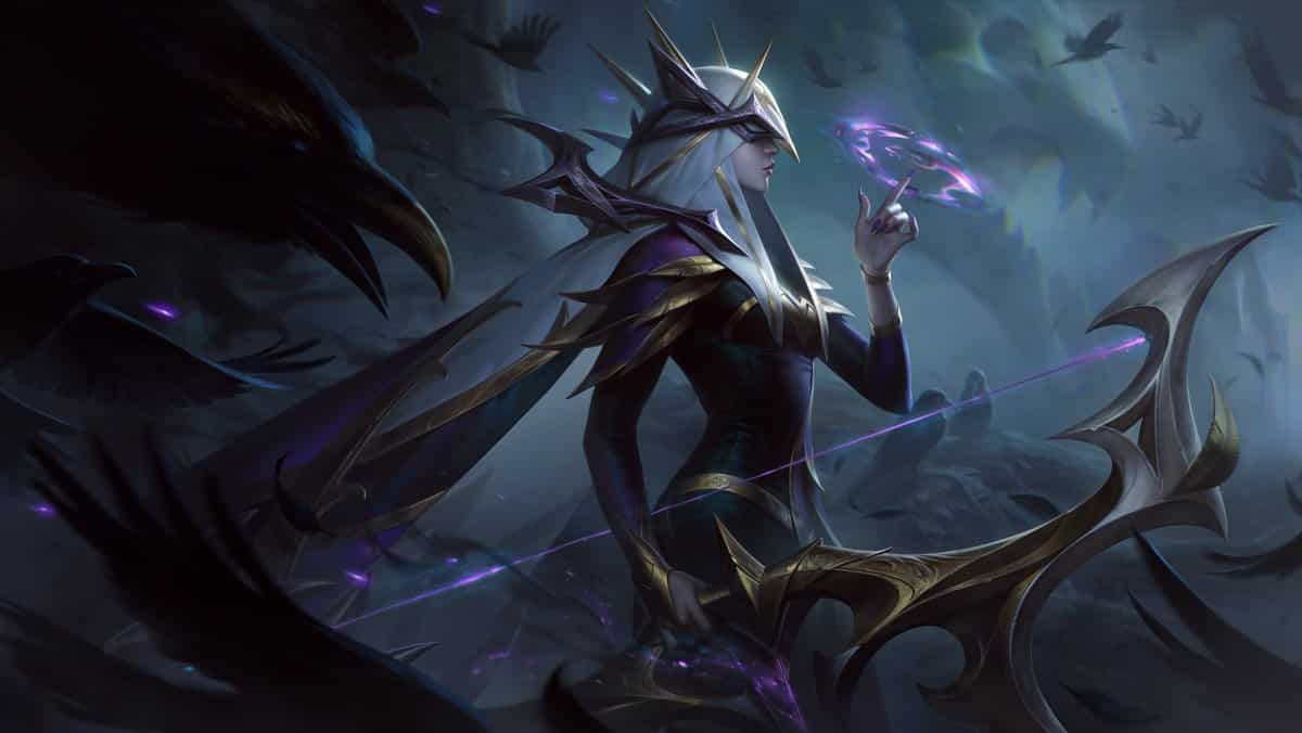 league of legends coven ashe skin lol