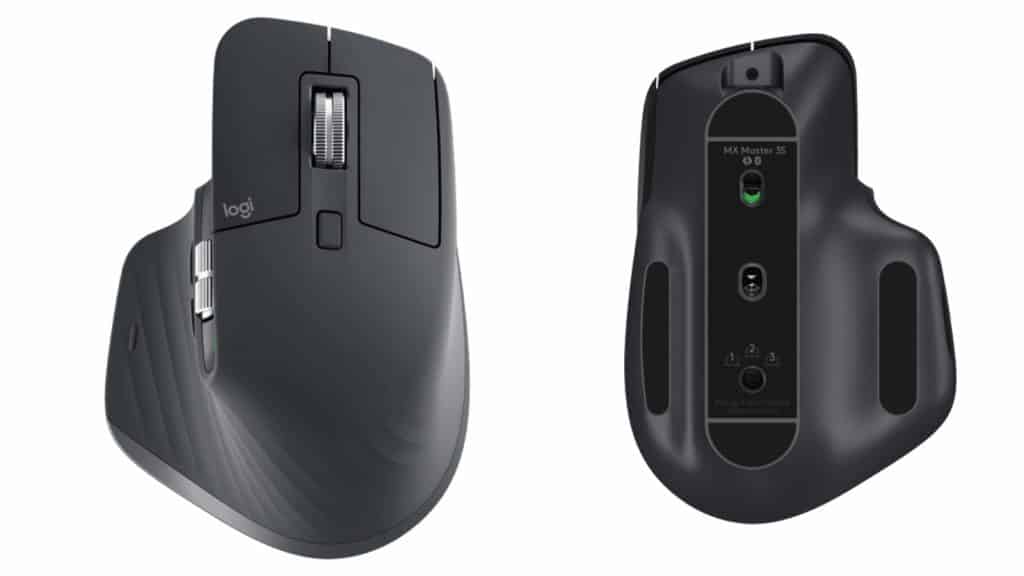 Logitech MX Master 3S Top and Bottom views