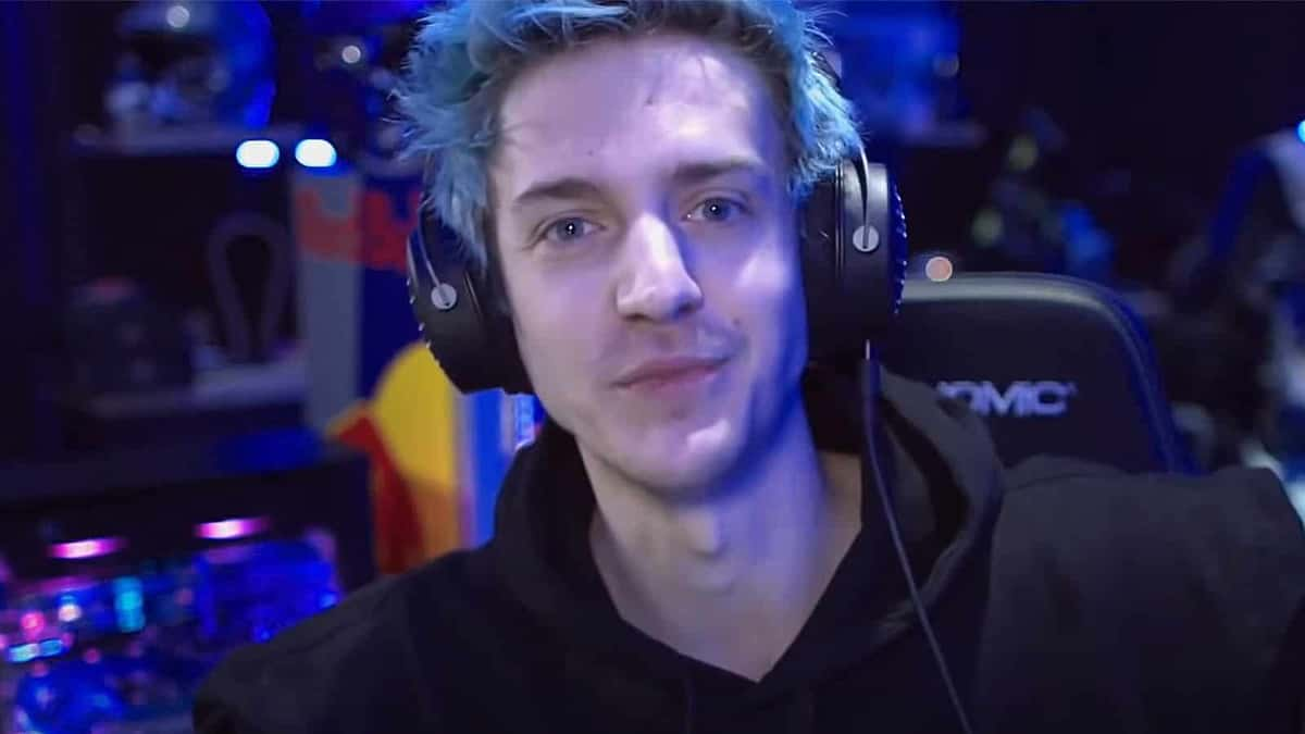 Ninja talking to viewers during livestream