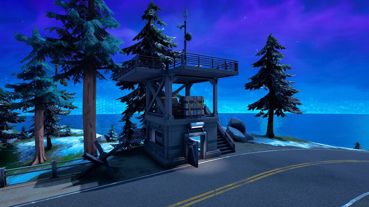 A building containing a fuel cell in Fortnite