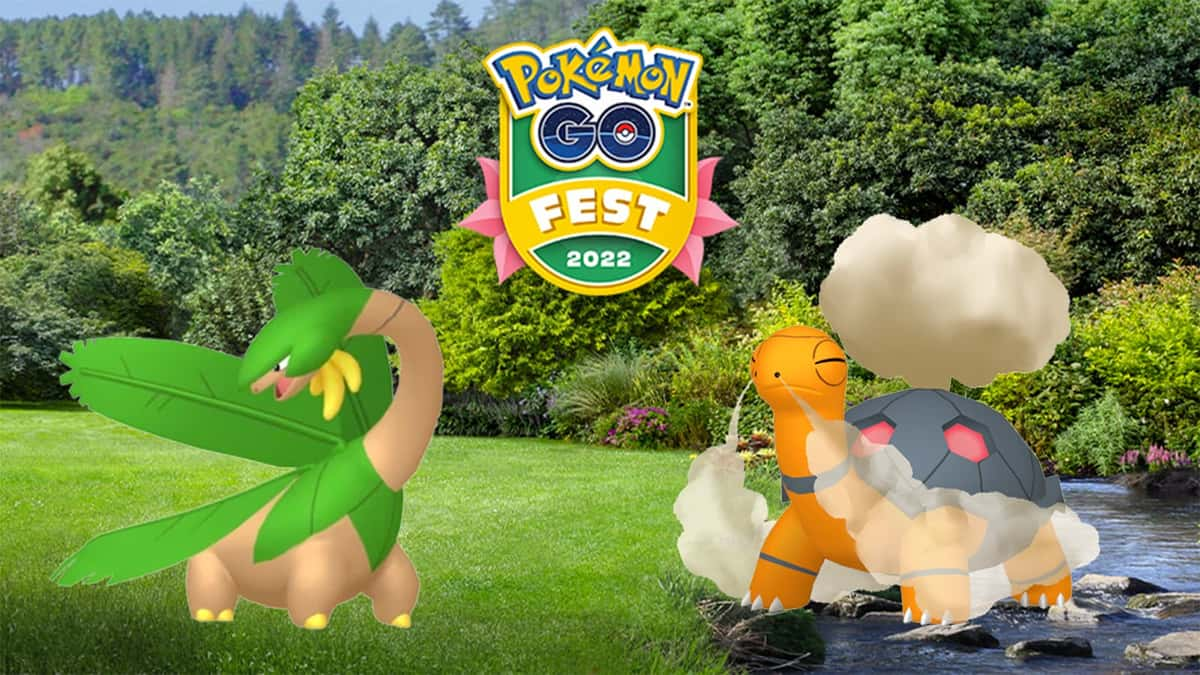 Tropius and Torkoal in Pokemon Go Fest 2022