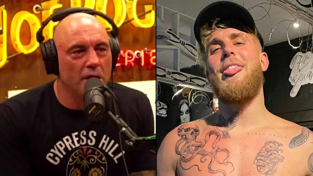 Joe Rogan and Jake Paul side by side