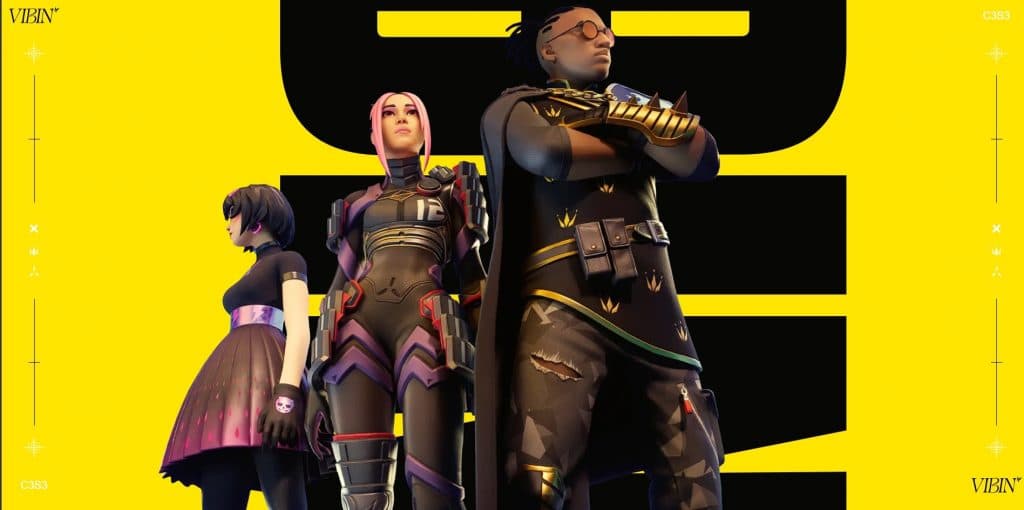 fortnite season 3 vibin key art skins preview