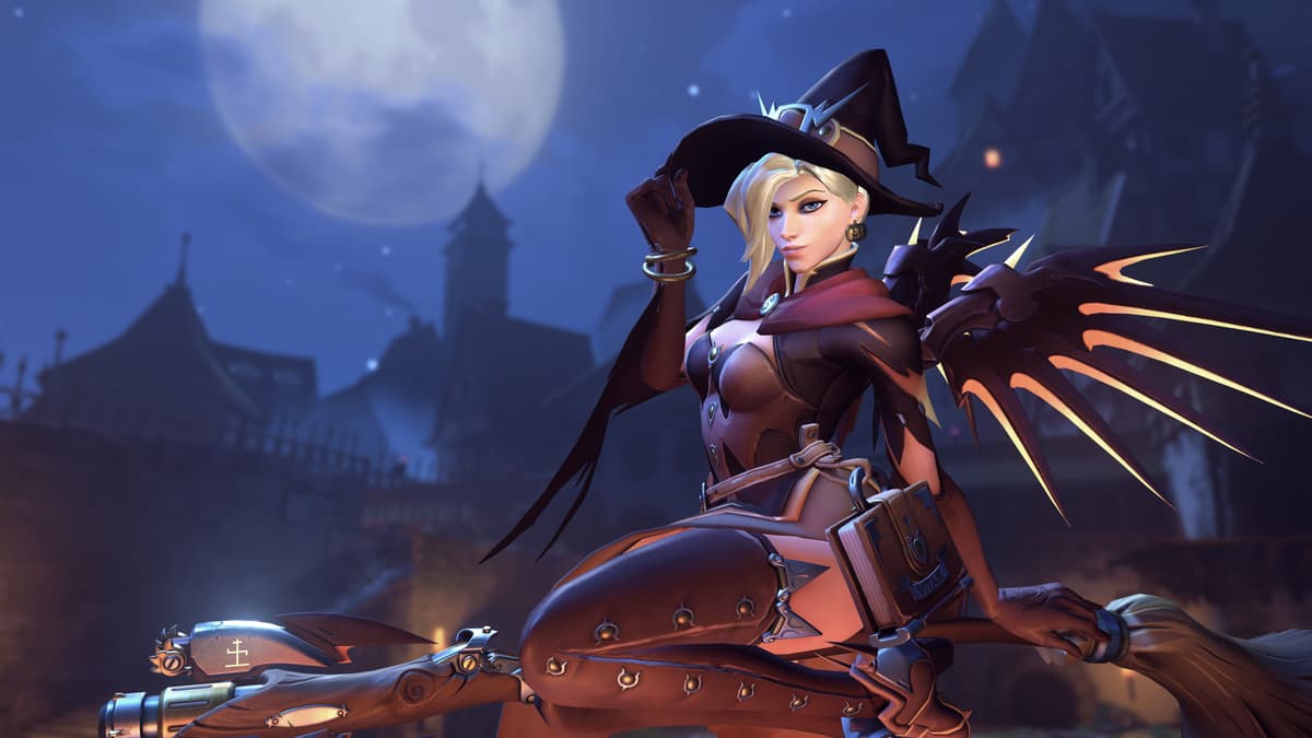 overwatch halloween terror witch mercy skin