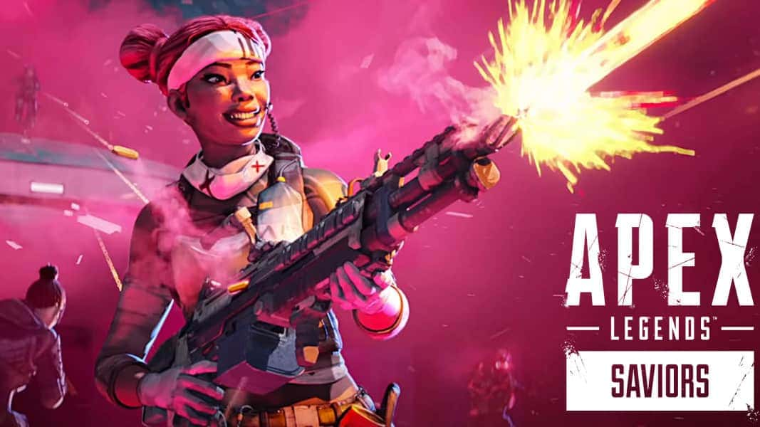 Lifeline in Apex Legends next to Season 13 logo