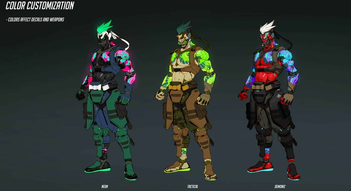 Overwatch 2 Genji Mythic skin concept art