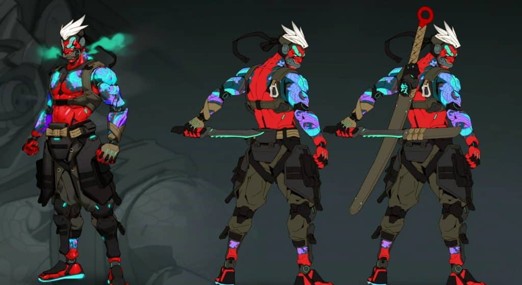 Overwatch 2 Genji Mythic skin concept art