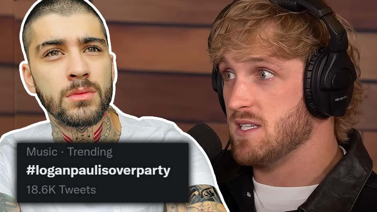 Logan Paul is over party trending on twitter after zayn malik joke