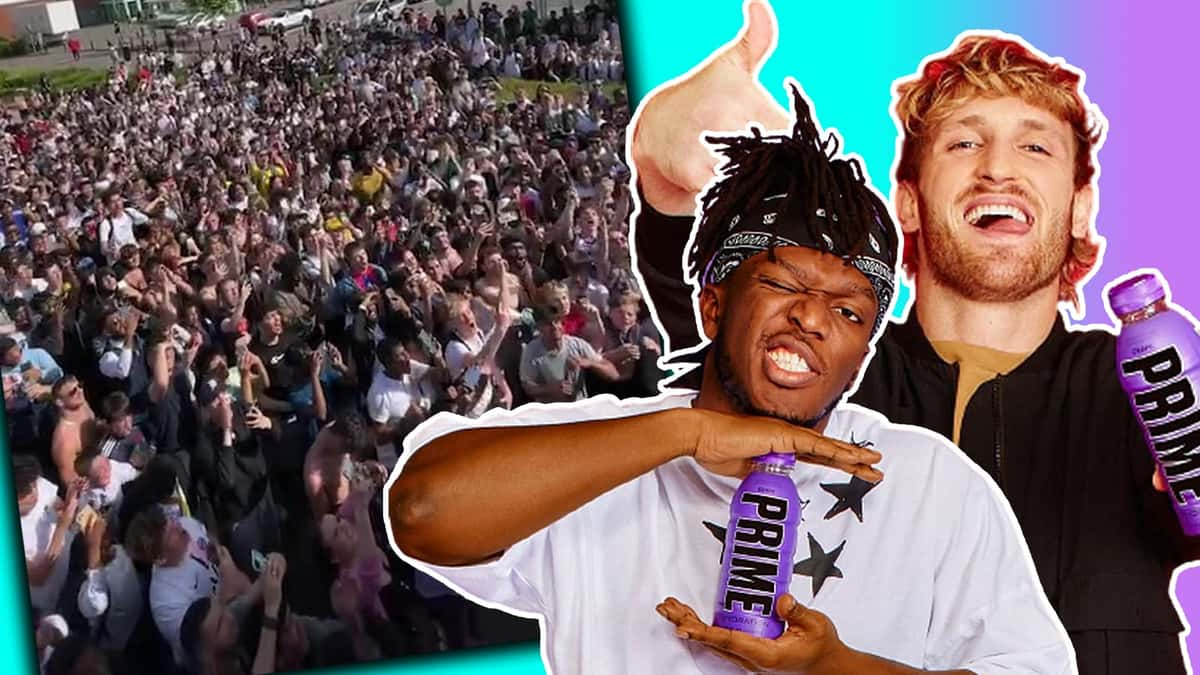 KSI Logan Paul huge prime meetup