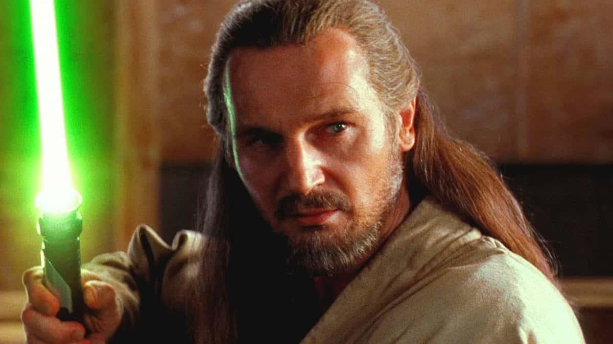 An image of Qui-Gon Jinn in Star Wars