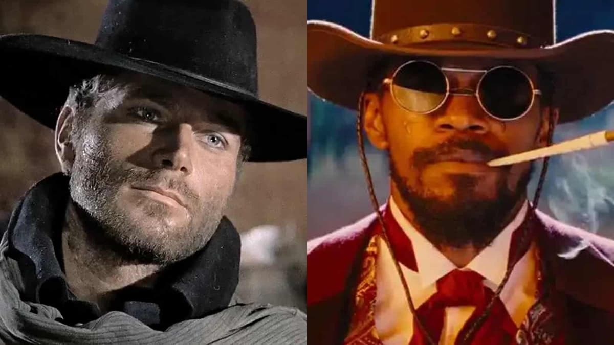 An image of Franco Nero and Jamie Foxx as Django