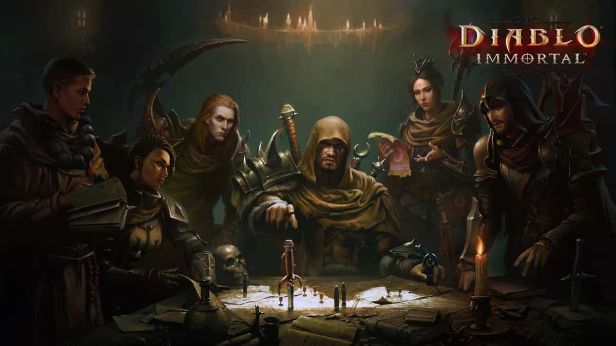 diablo immortal wizard monk demon hunter paladin barbarian and necromancer speak to shadows faction