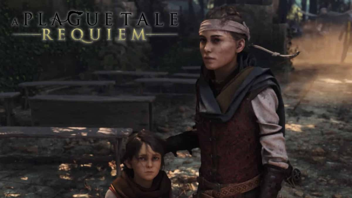 amicia and hugo in a cutscene in a plague tale requiem