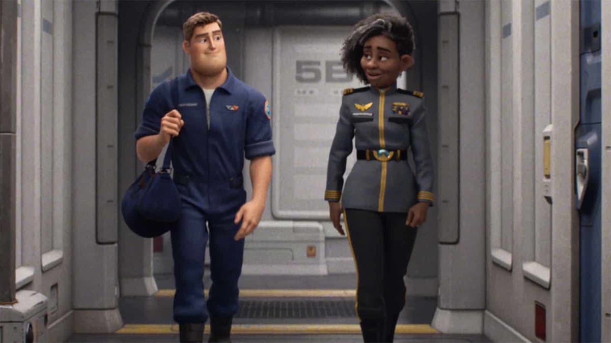 Alisha Hawthorne and Buzz in Lightyear