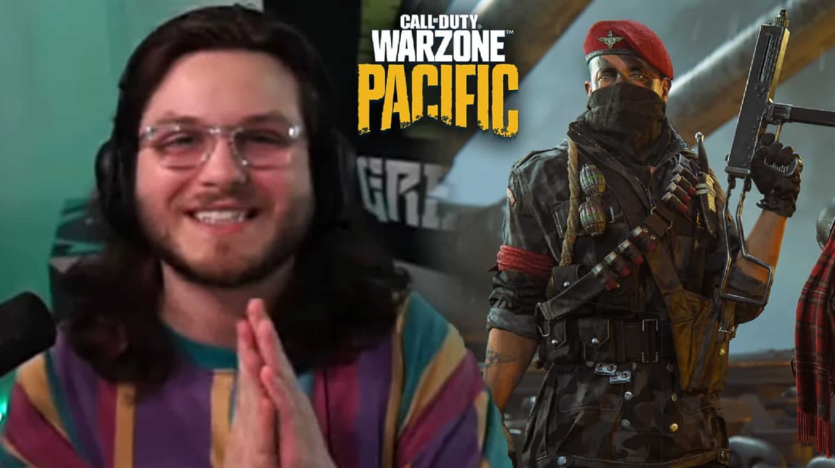 ZLaner next to Warzone gameplay