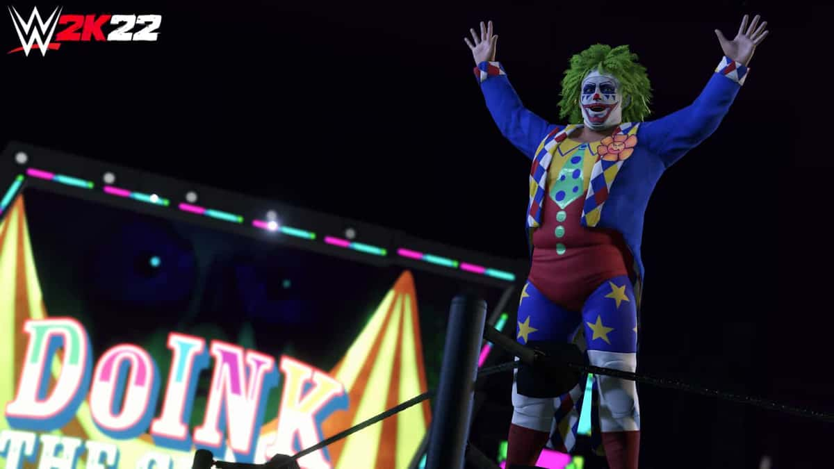 doing the clown WWE