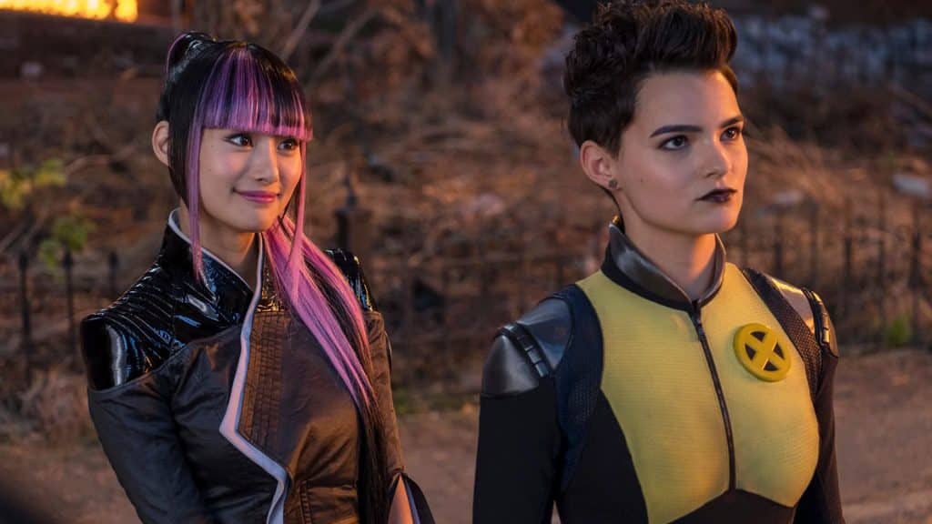 Queer couple Negasonic Teenage Warhead and Yukio in Deadpool 2