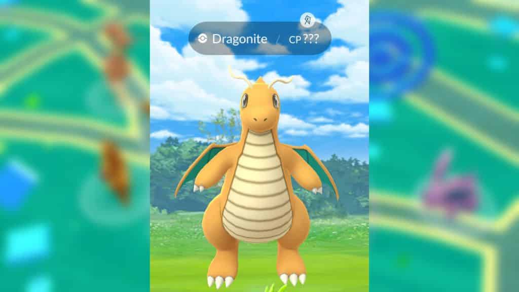 Pokemon Go Dragonite with unknown CP