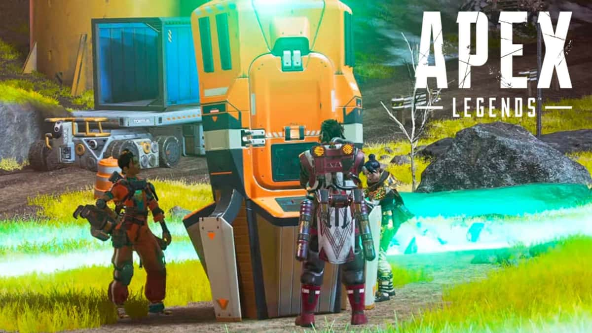 Apex Legends characters surronding replicator