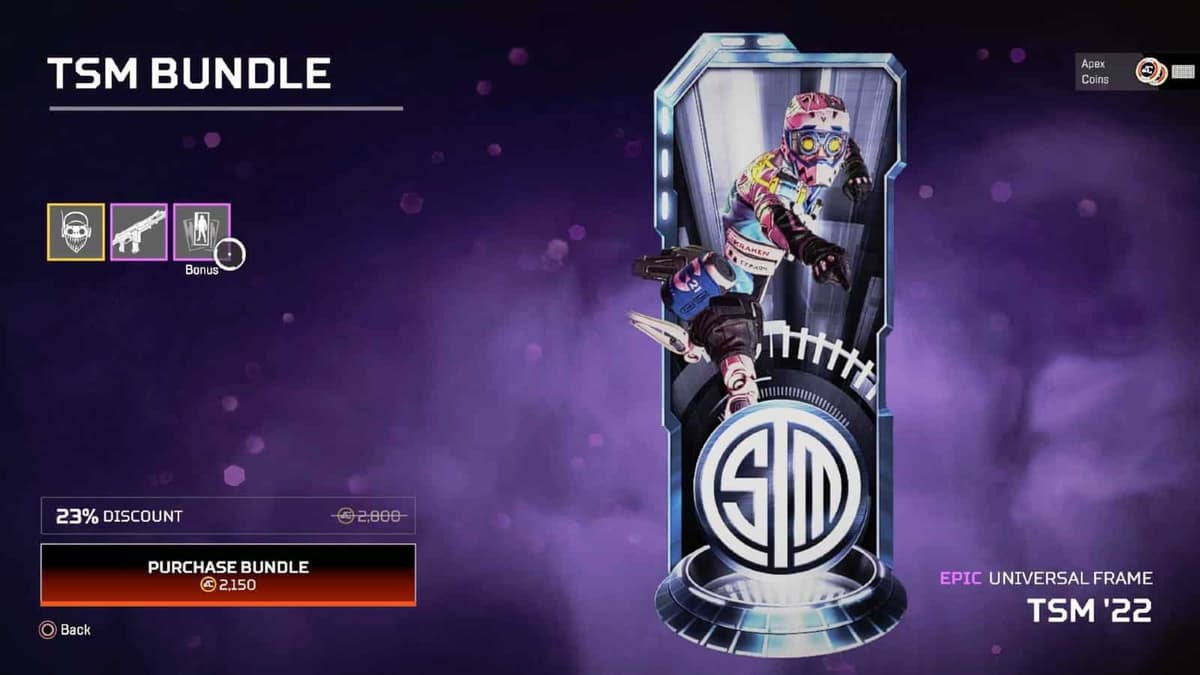 Team SoloMid's banner in Apex Legends