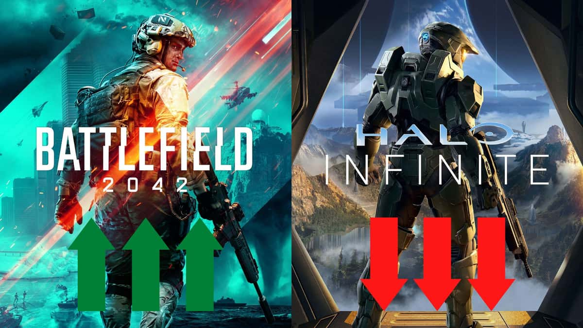 battlefield 2042 and halo infinite cover art