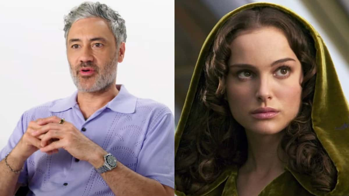 Taika Waititi and Natalie Portman as Padme in Star Wars.