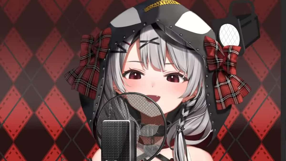 hololive vtuber sakamata chloe doing karaoke on stream