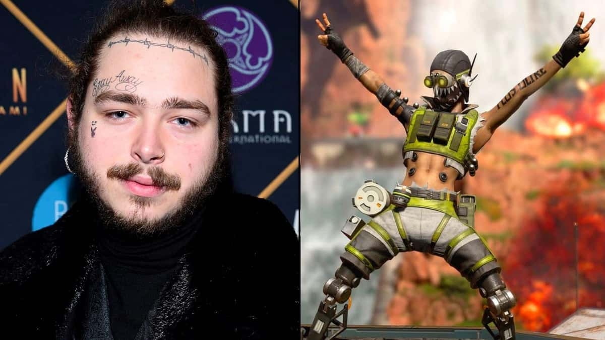 Post Malone alongisde Octane in Apex Legends