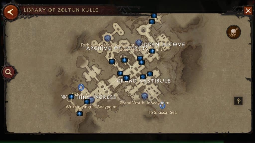 an image of Library of Zoltun Kulle in Diablo Immortal