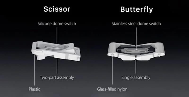 Apple butterfly switch comparison