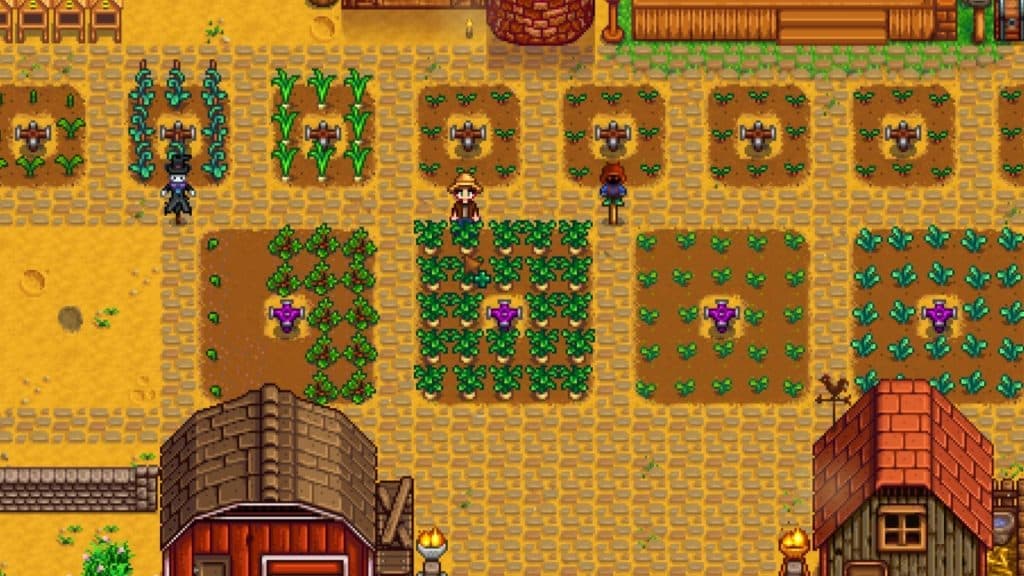 Farming garlic in your farm on Stardew Valley