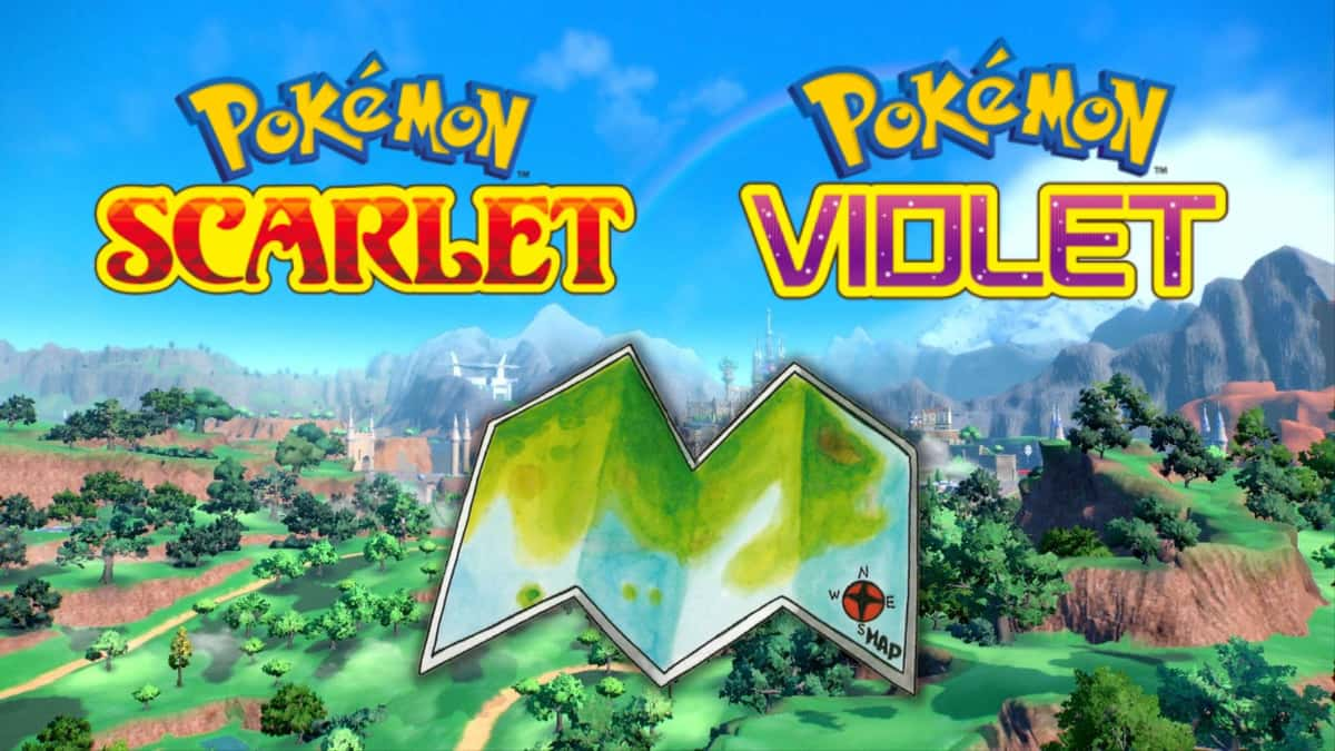 pokemon scarlet and violet town map leak header image