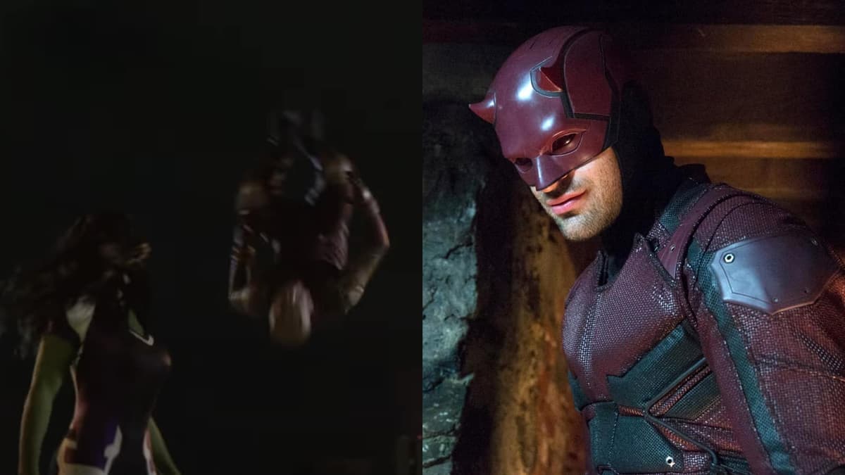 Daredevil in She-Hulk and Charlie Cox in Netflix's Daredevil