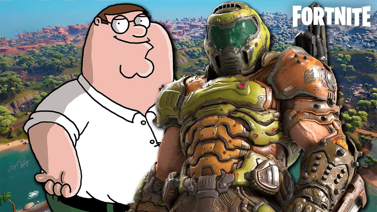 fortnite family guy doom slayer